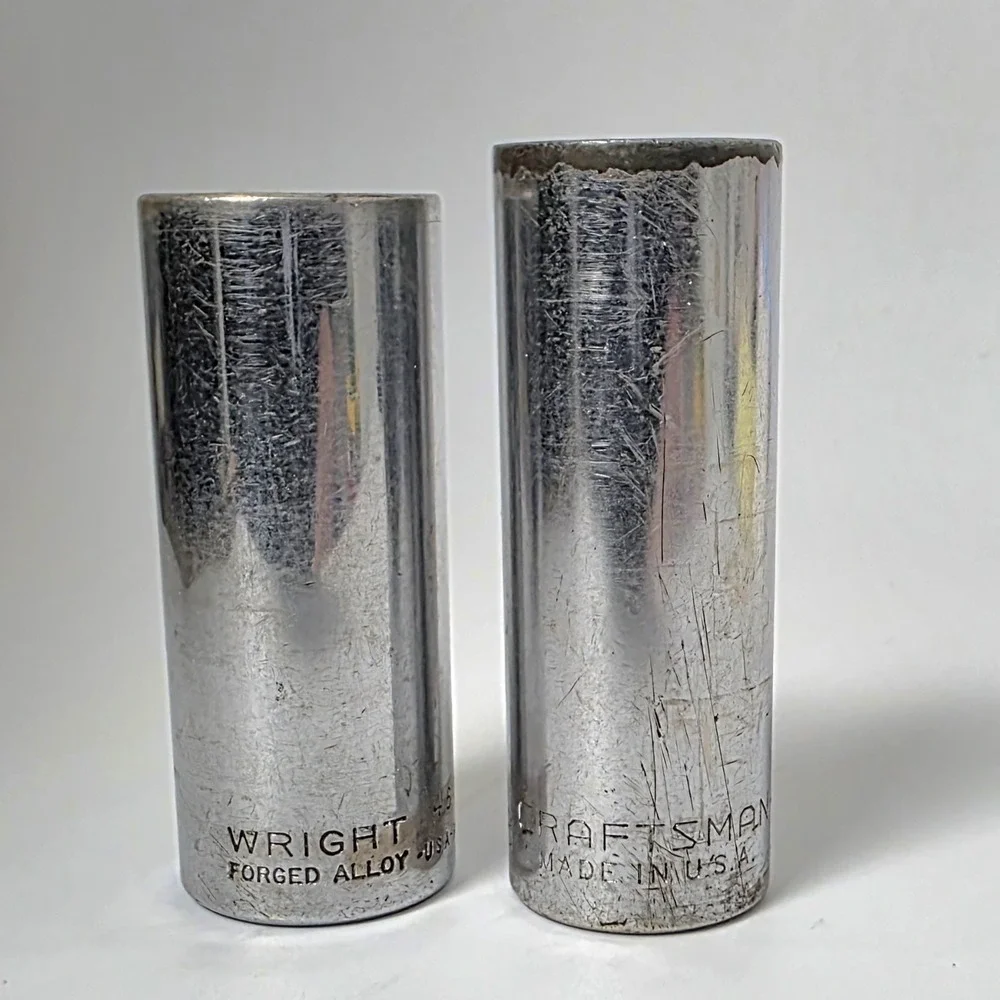 Used Chrome Deep Sockets 2‎ Sizes *See Pics For List #984
